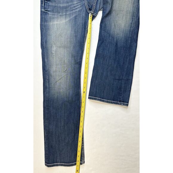 BKE Jeans 29 Bootcut Harper Blue Denim Womens Distress Western Cowboy Rodeo - Picture 11 of 13